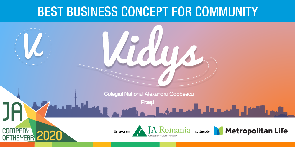 Echipă de elevi din Pitești premiată pentru Best Business Concept for Community