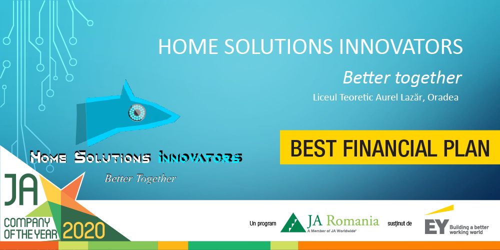Home Solutions Innovators - „Cel mai bun plan financiar” la categoria elevi