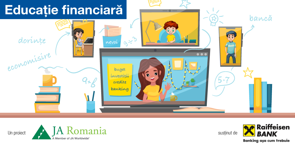 Junior Achievement (JA) România și Raiffeisen Bank continuă cursurile de educație financiară în 605 școli din România