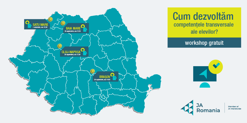 Caravana JAR: „Cum dezvoltăm competențele transversale ale elevilor?” – Brașov, Cluj-Napoca, Baia Mare, Satu Mare